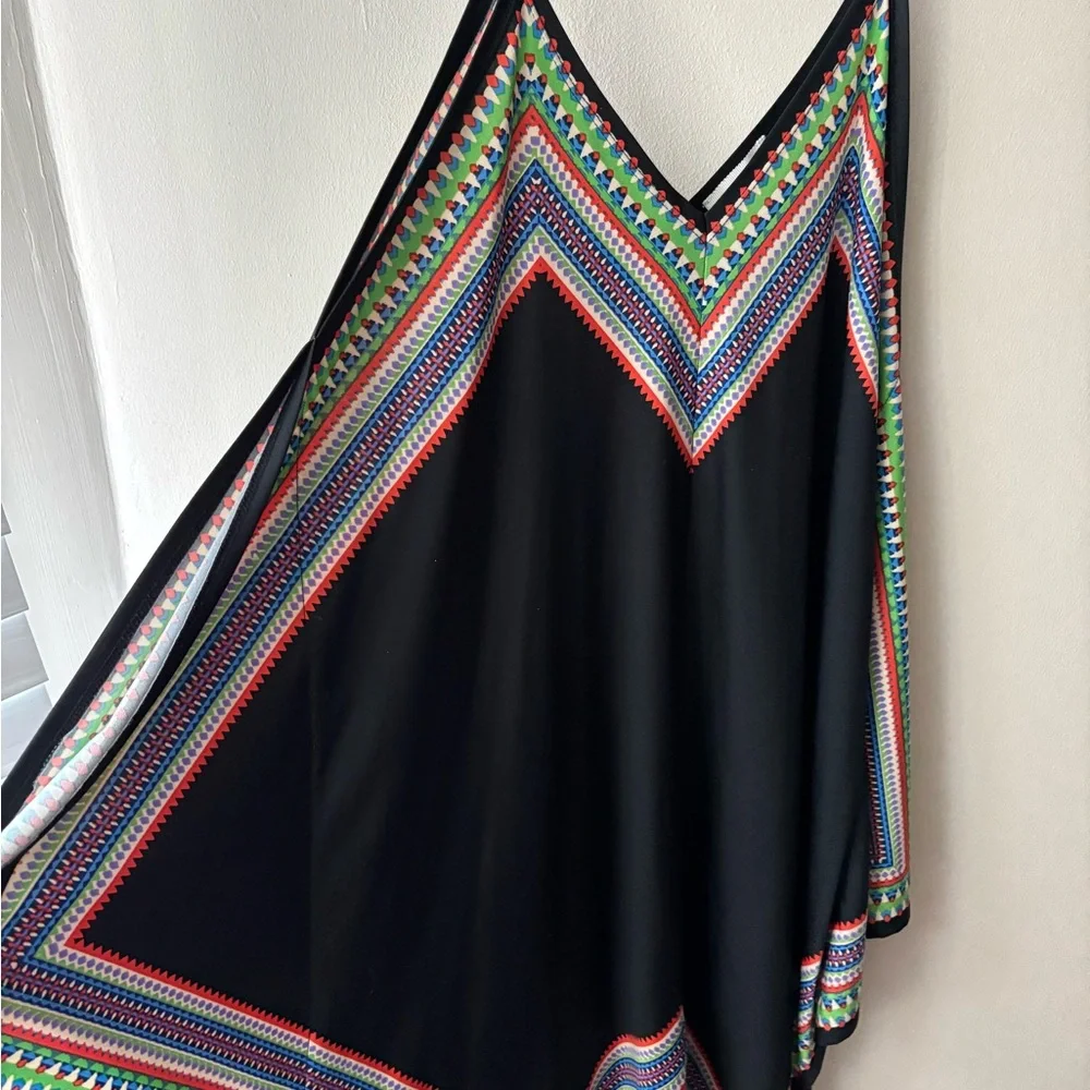 Multicolor Chevron Pattern Dress - Picture 2 of 3